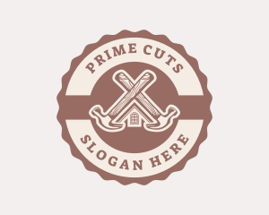 Home Repair Hammer logo design