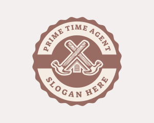 Home Repair Hammer logo design