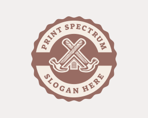 Home Repair Hammer logo design