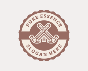 Home Repair Hammer logo design