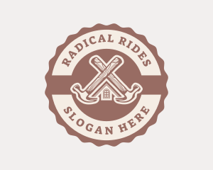 Home Repair Hammer logo design