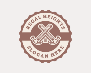 Home Repair Hammer logo design