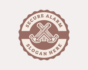 Home Repair Hammer logo design