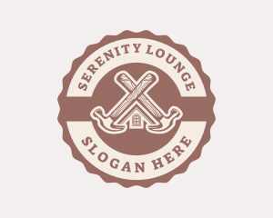 Home Repair Hammer logo design