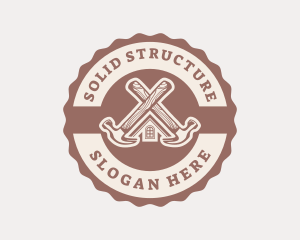 Home Repair Hammer logo design