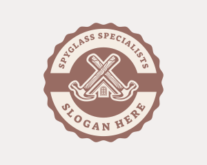 Home Repair Hammer logo design