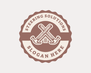 Home Repair Hammer logo design