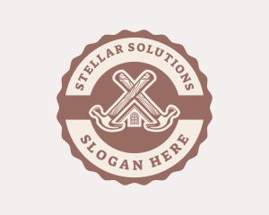 Home Repair Hammer logo design