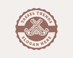 Home Repair Hammer logo design