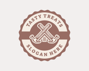 Home Repair Hammer logo design