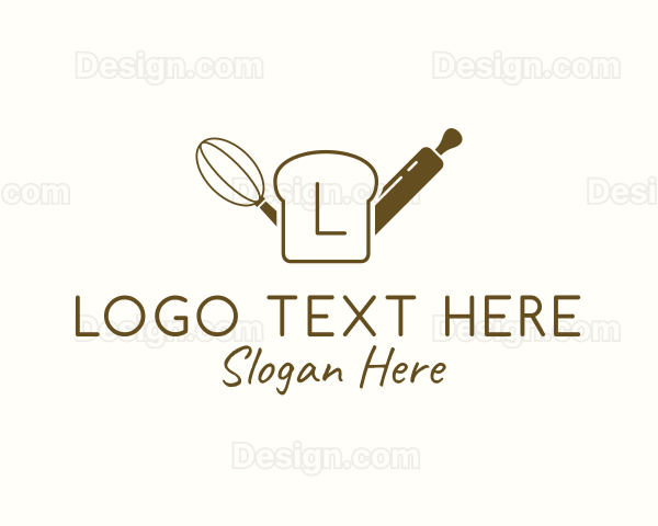 Slice Bread Baking Pastry Logo