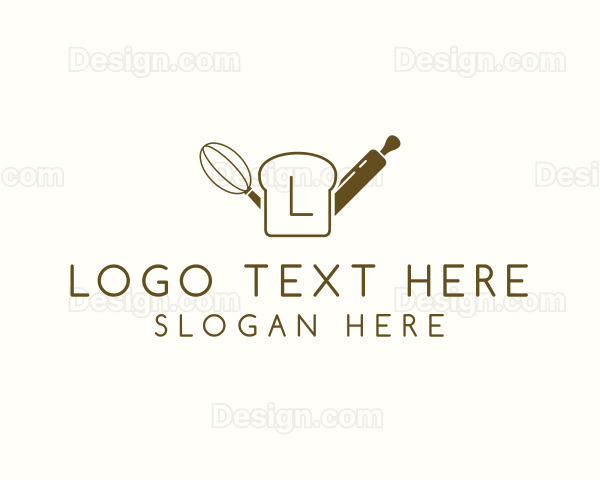 Slice Bread Baking Pastry Logo