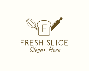 Slice Bread Baking Pastry logo design
