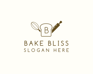 Slice Bread Baking Pastry logo design