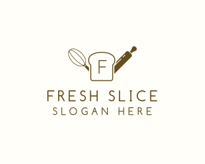 Slice Bread Baking Pastry logo design