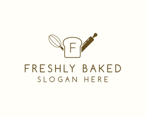 Slice Bread Baking Pastry logo design