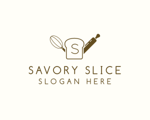 Slice Bread Baking Pastry logo design