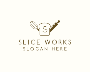 Slice Bread Baking Pastry logo design