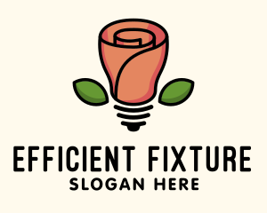 Rose Lightbulb Floral Fixture logo