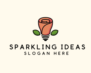 Rose Lightbulb Floral Fixture logo