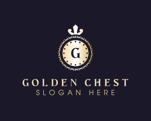 Golden Royal Shield logo design