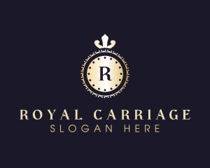 Golden Royal Shield logo design