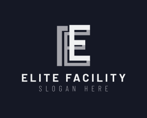 Construction Letter E logo design