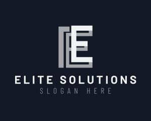 Construction Letter E logo design