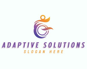 Disability Wheelchair Disabled logo design