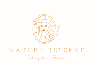 Golden Nature Woman logo design