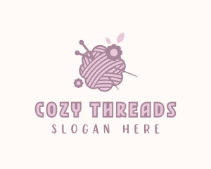 Yarn Crochet Weaving logo design