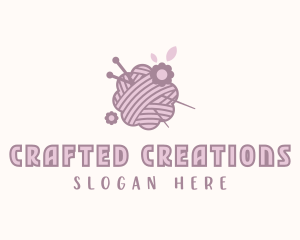 Yarn Crochet Weaving logo design