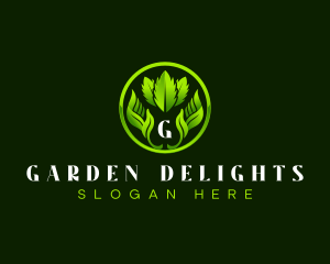 Lawn Garden Landscaping logo design