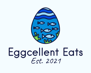 Marine Fish Egg logo design