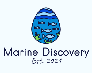 Marine Fish Egg logo design