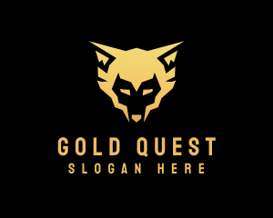 Gold Wild Fox logo design