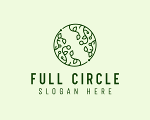 Eco Seedling Circle logo design