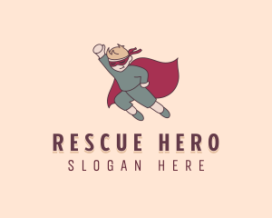 Boy Superhero Kid logo design