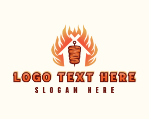 Kebab Grill Flame logo