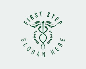 Medical Caduceus Pharmacy logo design