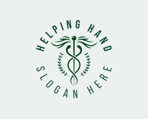 Medical Caduceus Pharmacy logo design