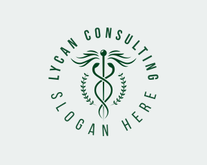 Medical Caduceus Pharmacy logo design