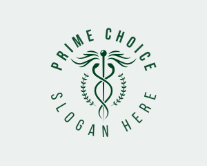 Medical Caduceus Pharmacy logo design