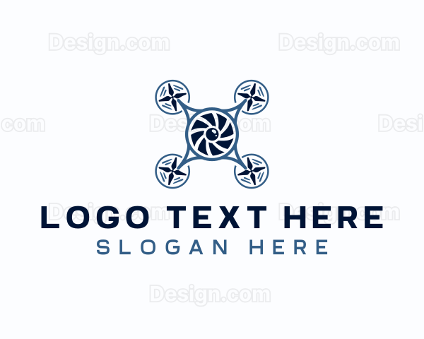 Aerial Drone Camera Photography Logo