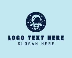 Moon Planet Astronaut logo