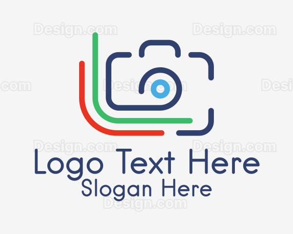 Minimalist Printing Camera Logo