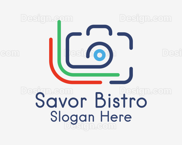 Minimalist Printing Camera Logo