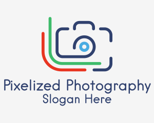 Minimalist Printing Camera  logo design