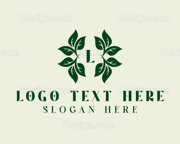 Organic Herbal Leaves Logo