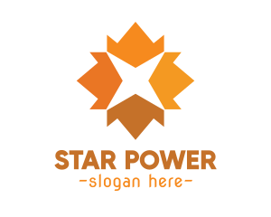 Colorful Star Crowns logo design